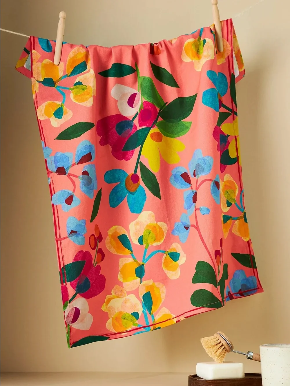 New🌟Anthropologie-Flora Dish Towel
